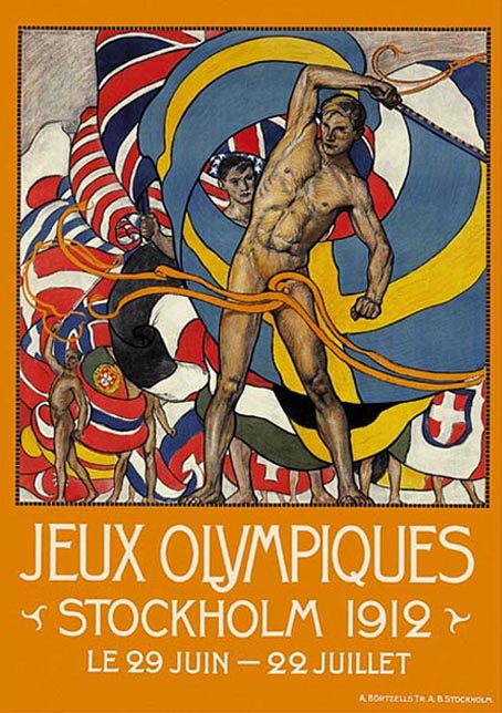Cartel de los Juegos Olímpicos de Estocolmo, 1912