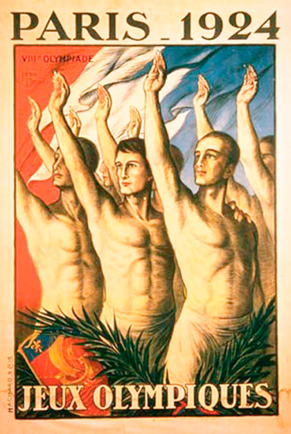 Cartel de los Juegos Olímpicos de París, 1924
