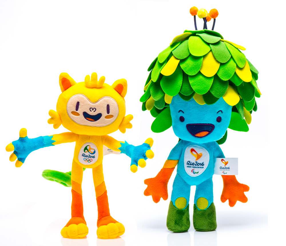 Vinicius y Tom, las mascotas de los Juegos Olímpicos de Río, 2016